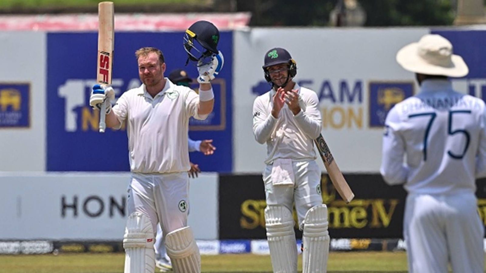 Paul Stirling, Curtis Campher's maiden Test hundreds help Ireland post highest Test score against Sri Lanka Paul Stirling, Curtis Campher's maiden Test hundreds help Ireland post highest Test score against Sri Lanka