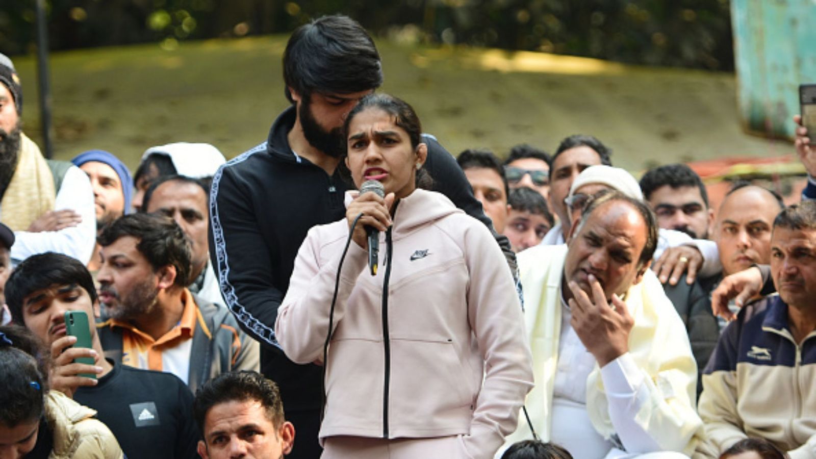 WFI protests: Babita Phogat alleges oversight committee member 'snatched report from hand' before she could finish reading WFI protests: Babita Phogat alleges oversight committee member 'snatched report from hand' before she could finish reading