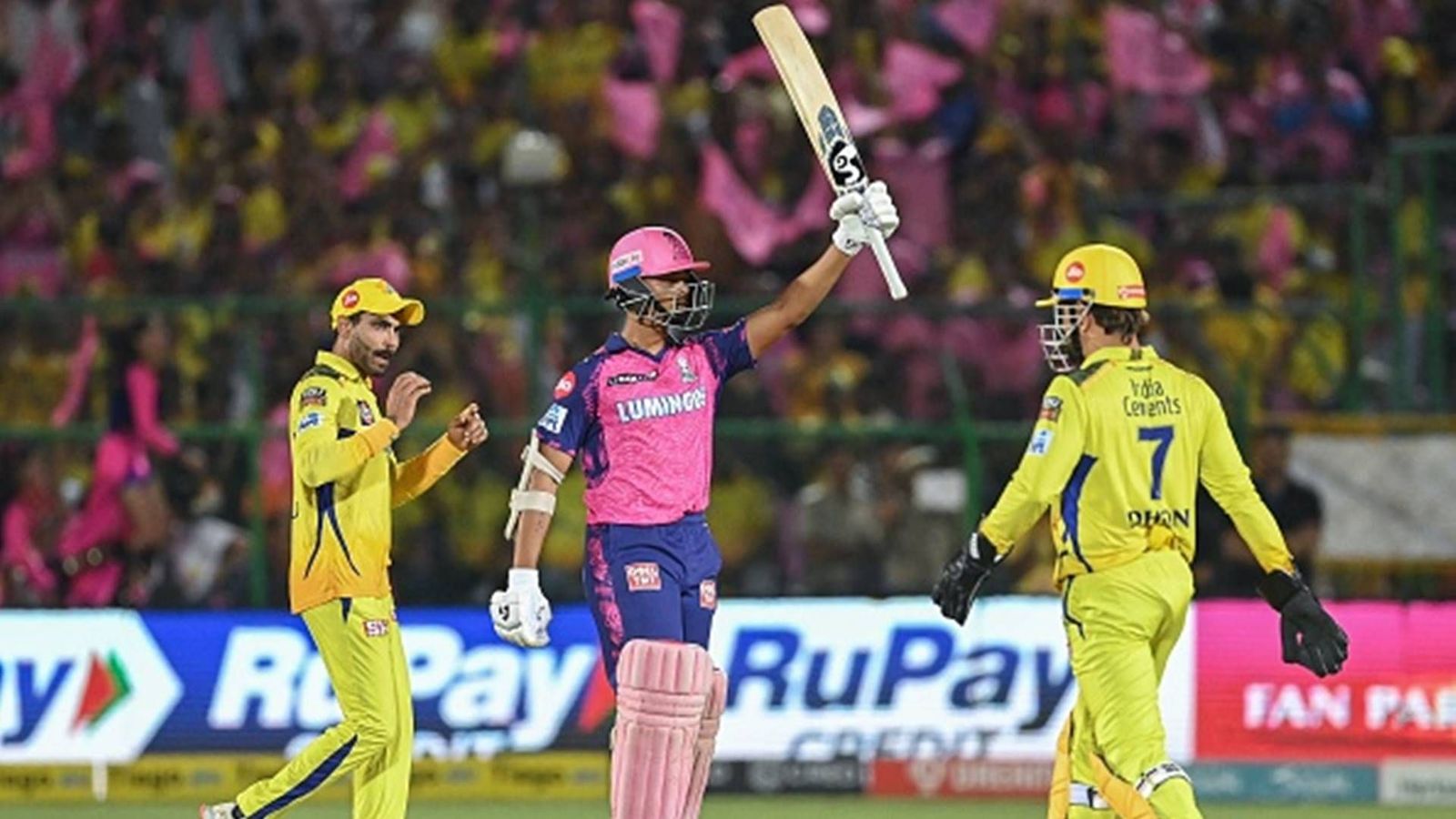 RR vs CSK: Yashasvi Jaiswal-inspired Rajasthan Royals dethrone Chennai Super Kings from top of points table with commanding 32-run win at home RR vs CSK: Yashasvi Jaiswal-inspired Rajasthan Royals dethrone Chennai Super Kings from top of points table with commanding 32-run win at home