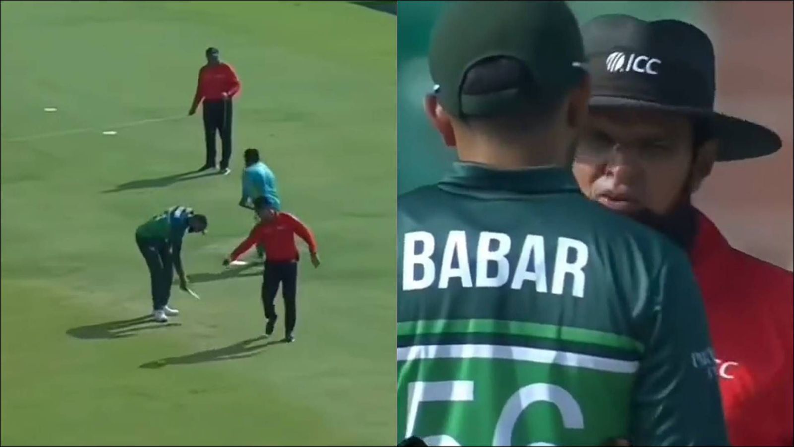 Watch: 30-yard circle changed after umpire Aleem Dar notices mismeasurement, commentators couldn't stop laughing as PAK vs NZ 2nd ODI halted for 6 minutes Watch: 30-yard circle changed after umpire Aleem Dar notices mismeasurement, commentators couldn't stop laughing as PAK vs NZ 2nd ODI halted for 6 minutes