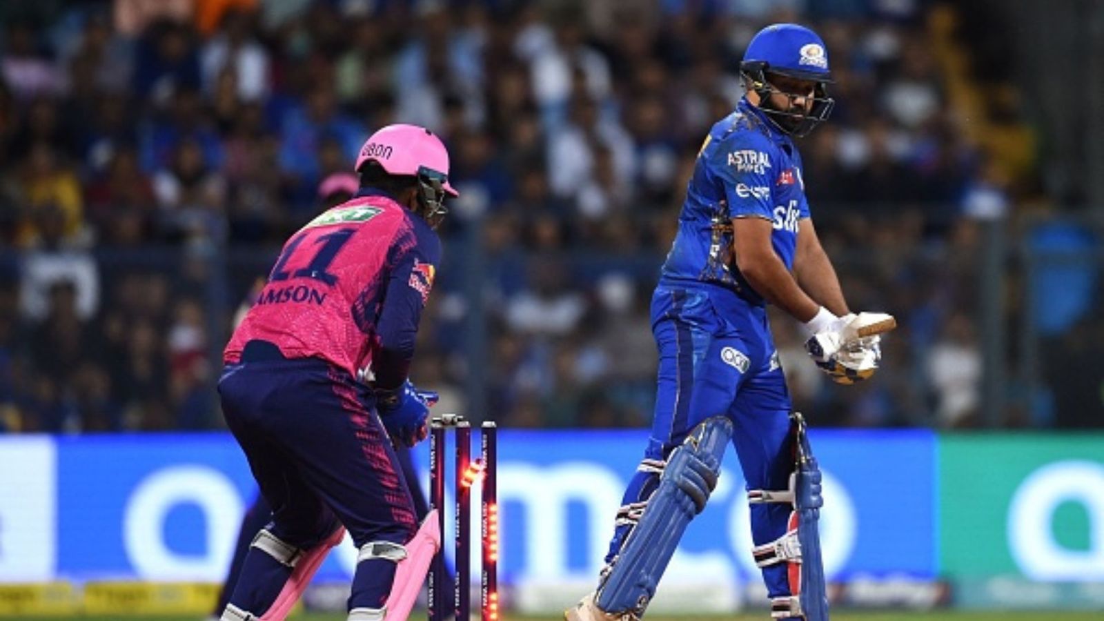 WATCH: Video shows Rohit Sharma unfairly given out on his birthday during MI vs RR match, social media goes into meltdown WATCH: Video shows Rohit Sharma unfairly given out on his birthday during MI vs RR match, social media goes into meltdown