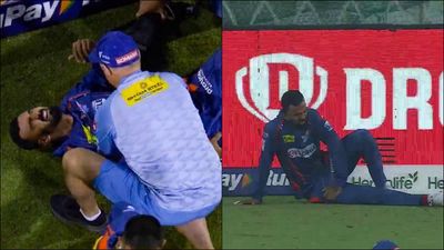 KL Rahul picks up nasty injury trying to save boundary, leaves LSG vs RCB game in agonising pain SportsTak