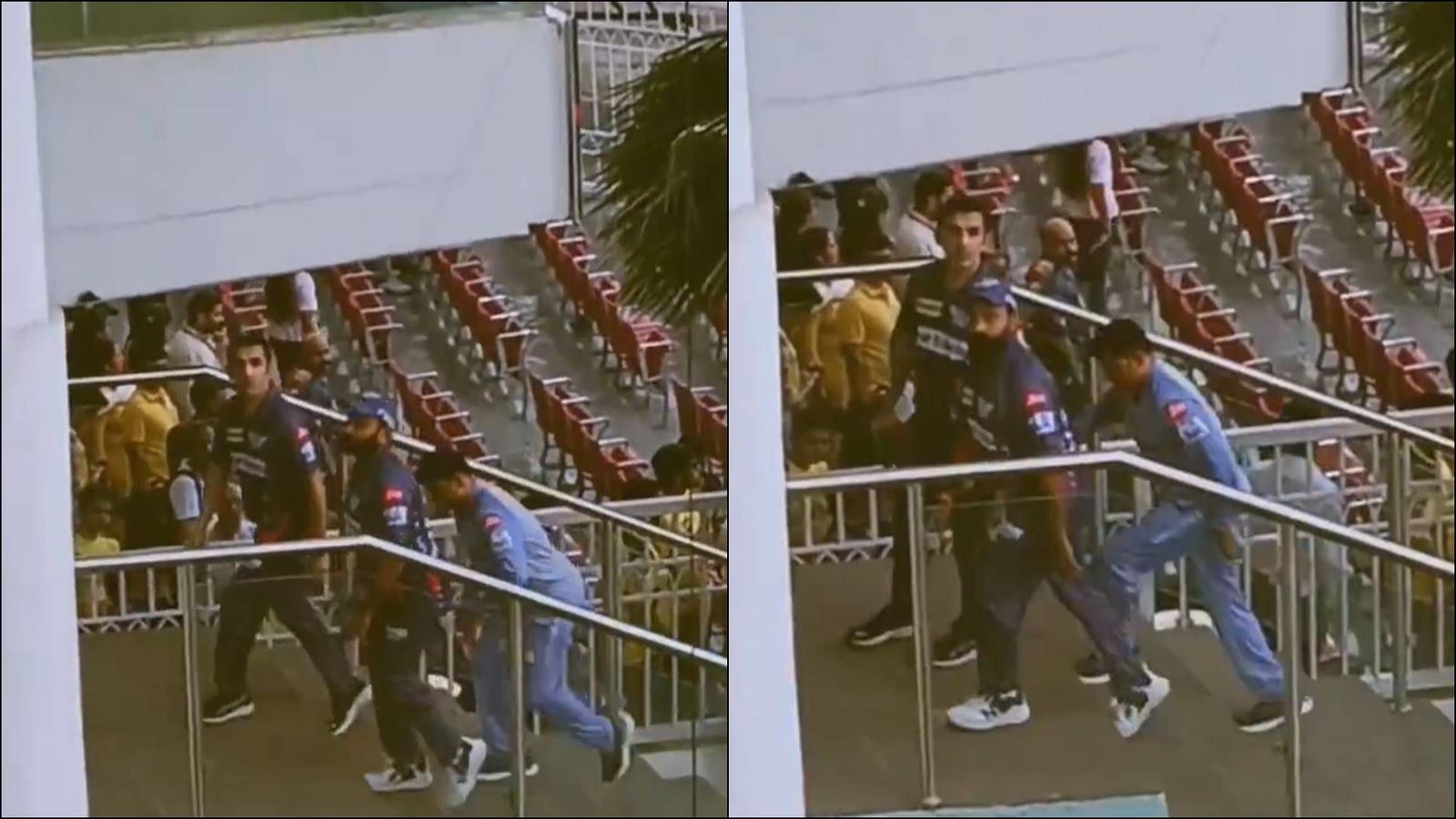 Gautam Gambhir stops and stares at crowd chanting 'Kohli-Kohli', video goes viral Gautam Gambhir stops and stares at crowd chanting 'Kohli-Kohli', video goes viral