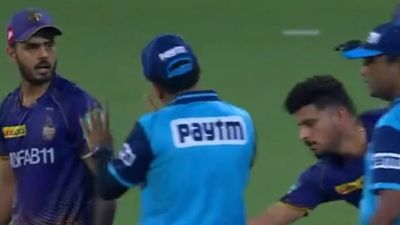 Watch: Furious Nitish Rana indulges in heated exchange with on-field umpires during live match, fined Rs 24 lakh SportsTak