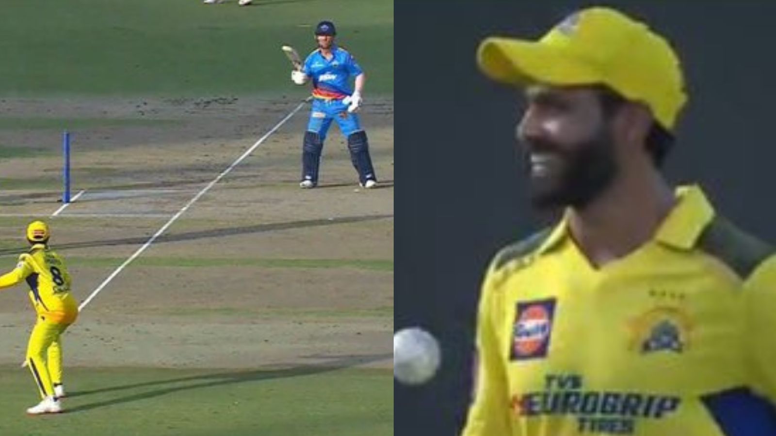 David Warner leaves Ravindra Jadeja in splits by copying his sword celebration in comical attempt to prevent run out David Warner leaves Ravindra Jadeja in splits by copying his sword celebration in comical attempt to prevent run out