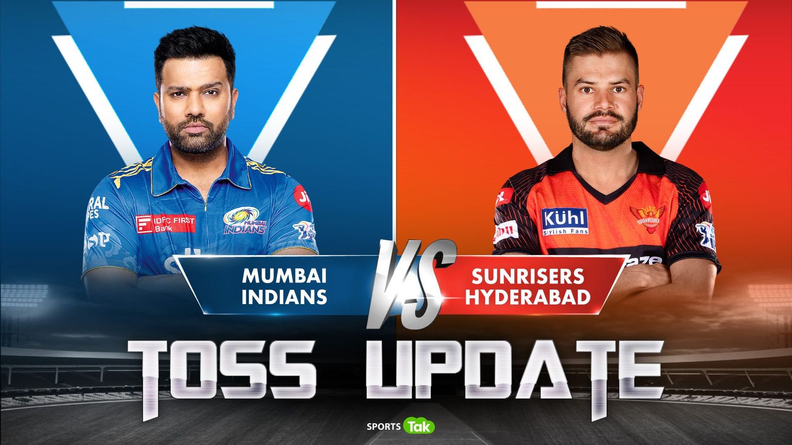 IPL 2023 MI vs SRH: Rohit Sharma makes one change in playing XI after electing to bowl, Sunrisers Hyderabad bring back Umran Malik IPL 2023 MI vs SRH: Rohit Sharma makes one change in playing XI after electing to bowl, Sunrisers Hyderabad bring back Umran Malik