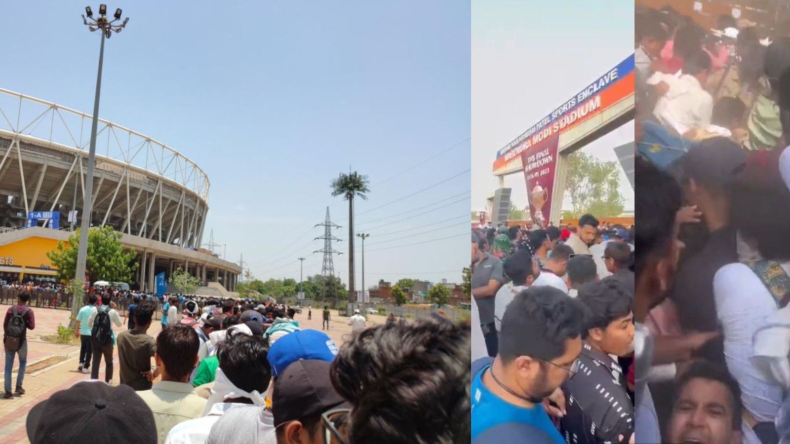 Watch: Rush for IPL 2023 final tickets reaches new level, fans complain about mismanagement amidst stampede at counters Watch: Rush for IPL 2023 final tickets reaches new level, fans complain about mismanagement amidst stampede at counters