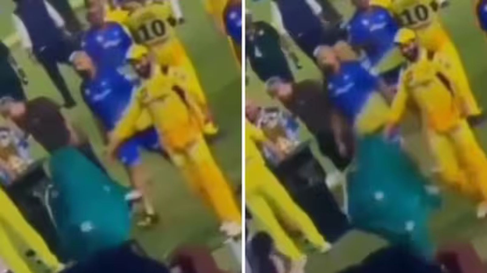 Watch: Ravindra Jadeja's wife Rivaba touches husband's feet after he spectacularly wins CSK the IPL 2023 trophy Watch: Ravindra Jadeja's wife Rivaba touches husband's feet after he spectacularly wins CSK the IPL 2023 trophy