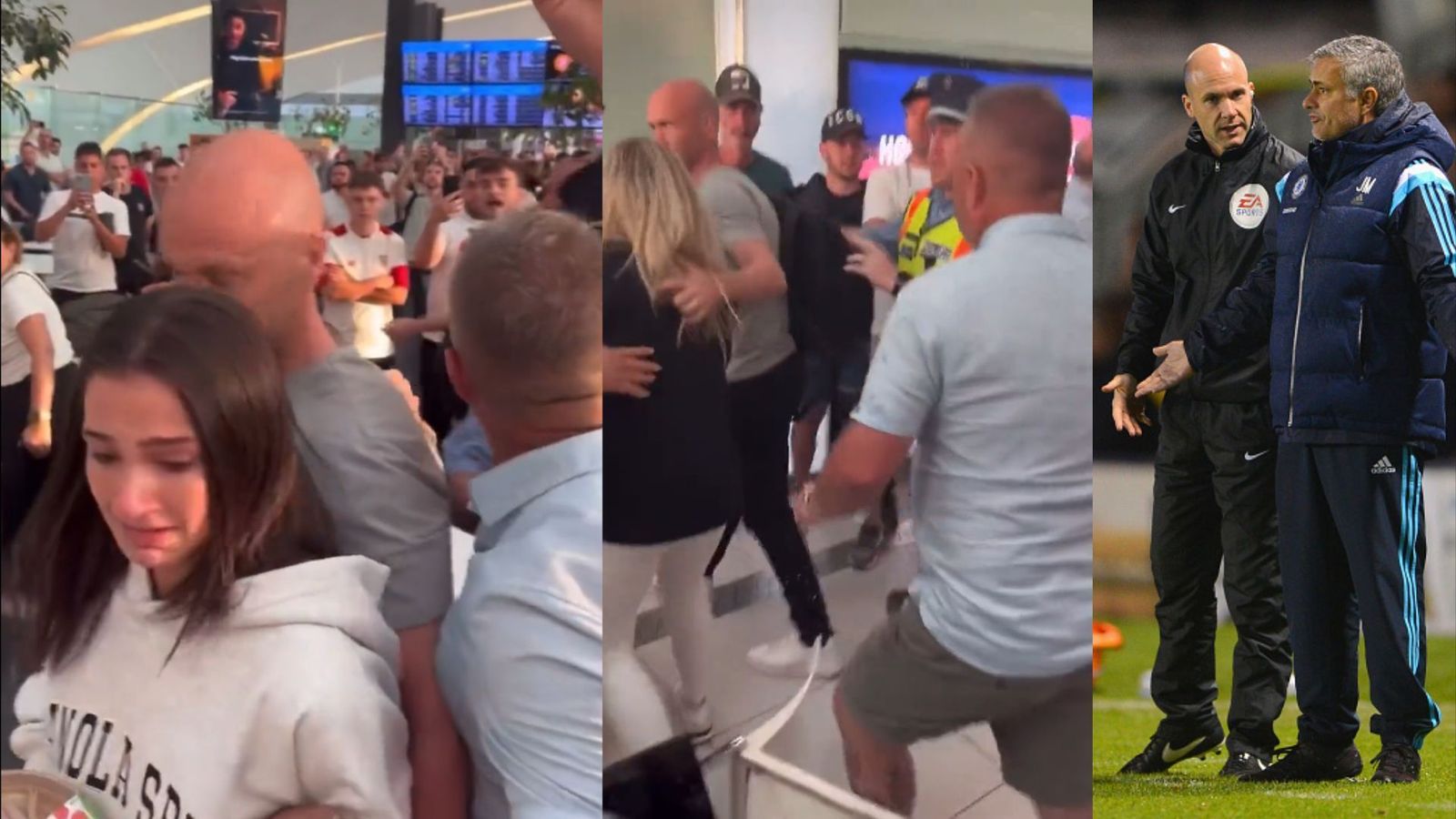 Watch: AS Roma fans attempt to assault referee Anthony Taylor and his family at Budapest airport after Europa League final Watch: AS Roma fans attempt to assault referee Anthony Taylor and his family at Budapest airport after Europa League final