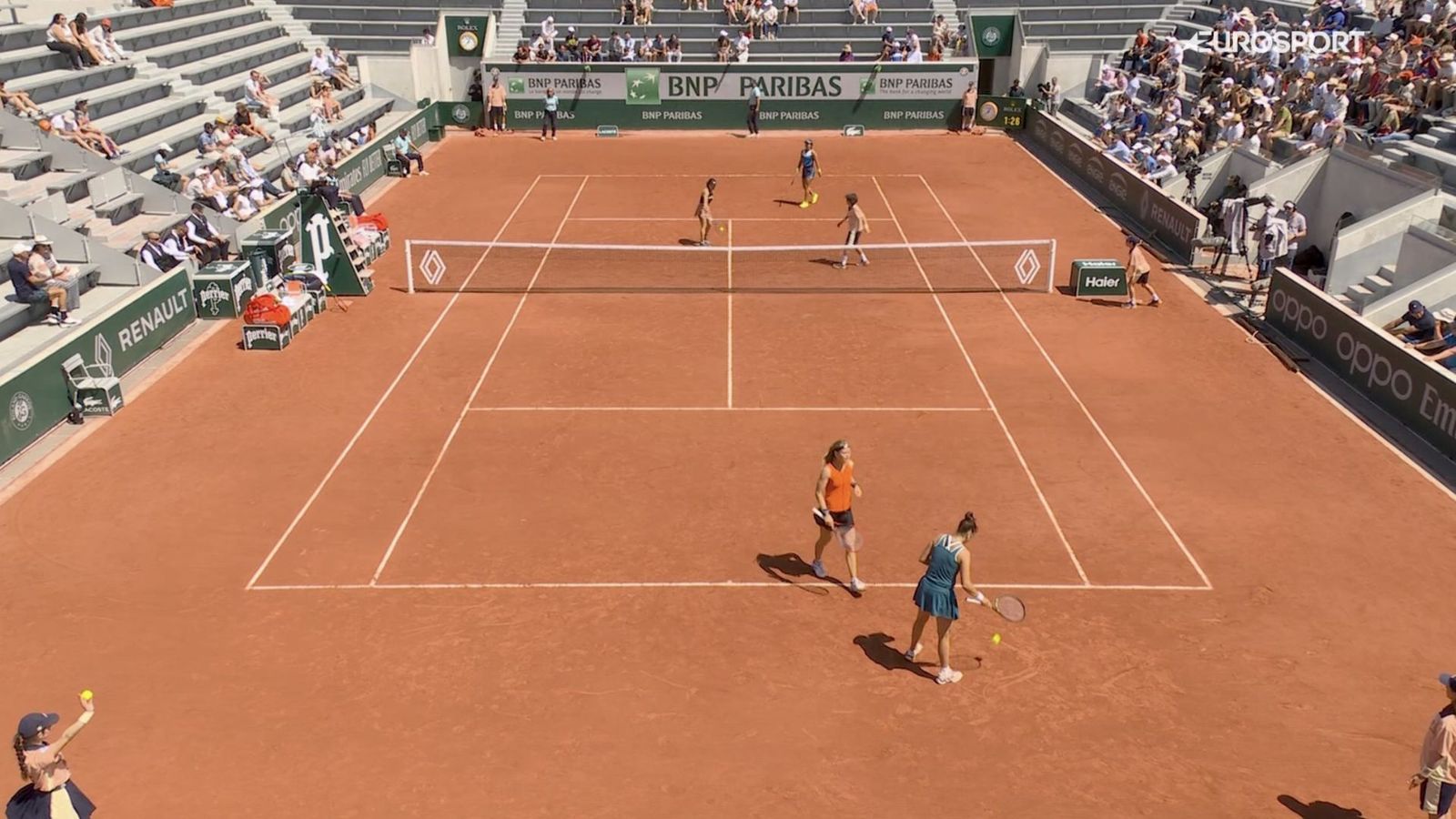 Watch: Women's doubles pair Miyu Kato and Aldila Sutjiadi disqualified from French Open 2023 after accidentally hitting ballgirl Watch: Women's doubles pair Miyu Kato and Aldila Sutjiadi disqualified from French Open 2023 after accidentally hitting ballgirl