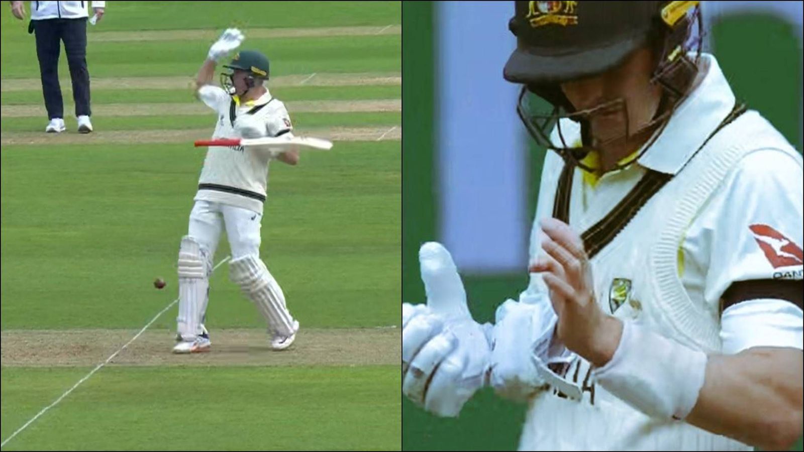 Watch: Mohammed Siraj extracts extra bounce from spicy Oval pitch, Marnus Labuschagne drops bat in agonising pain Watch: Mohammed Siraj extracts extra bounce from spicy Oval pitch, Marnus Labuschagne drops bat in agonising pain