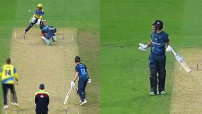 Watch: Pakistan's star batter left puzzled after getting bizarrely stumped in T20 Blast, brutally trolled SportsTak