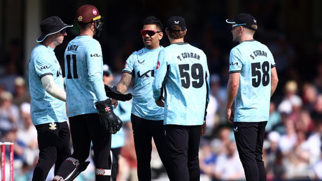 Record Alert: Sunil Narine enters history books, completes 500 T20 wickets in Surrey's victory in T20 Blast Record Alert: Sunil Narine enters history books, completes 500 T20 wickets in Surrey's victory in T20 Blast