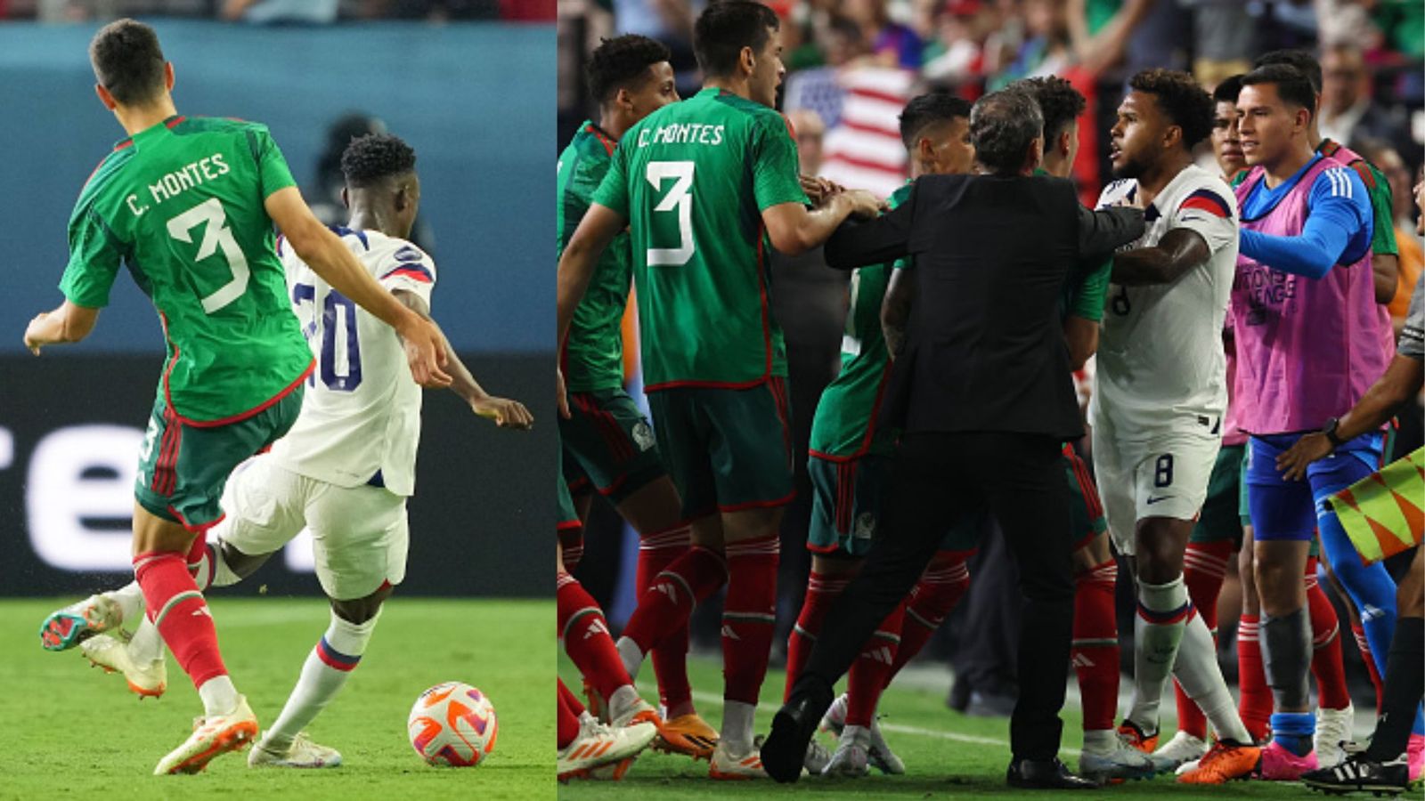 Watch: 4 red cards, homophobic chants and torn jerseys — Chaos reigns during USA vs Mexico semifinal clash Watch: 4 red cards, homophobic chants and torn jerseys — Chaos reigns during USA vs Mexico semifinal clash