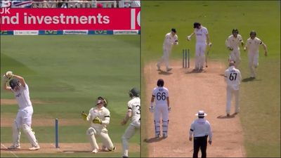Unluckiest dismissal ever? Harry Brook survives as Alex Carey loses ball in air but gets bowled in bizarre manner SportsTak