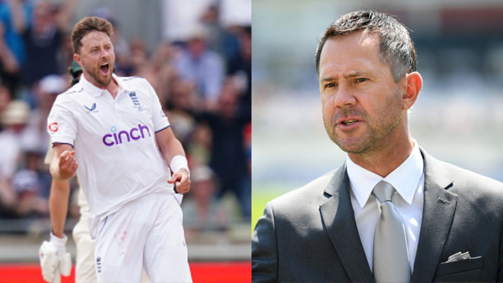 Ricky Ponting shuts England pacer Ollie Robinson for bringing up his name after abusive send-off to Usman Khawaja in Edgbaston Test Ricky Ponting shuts England pacer Ollie Robinson for bringing up his name after abusive send-off to Usman Khawaja in Edgbaston Test