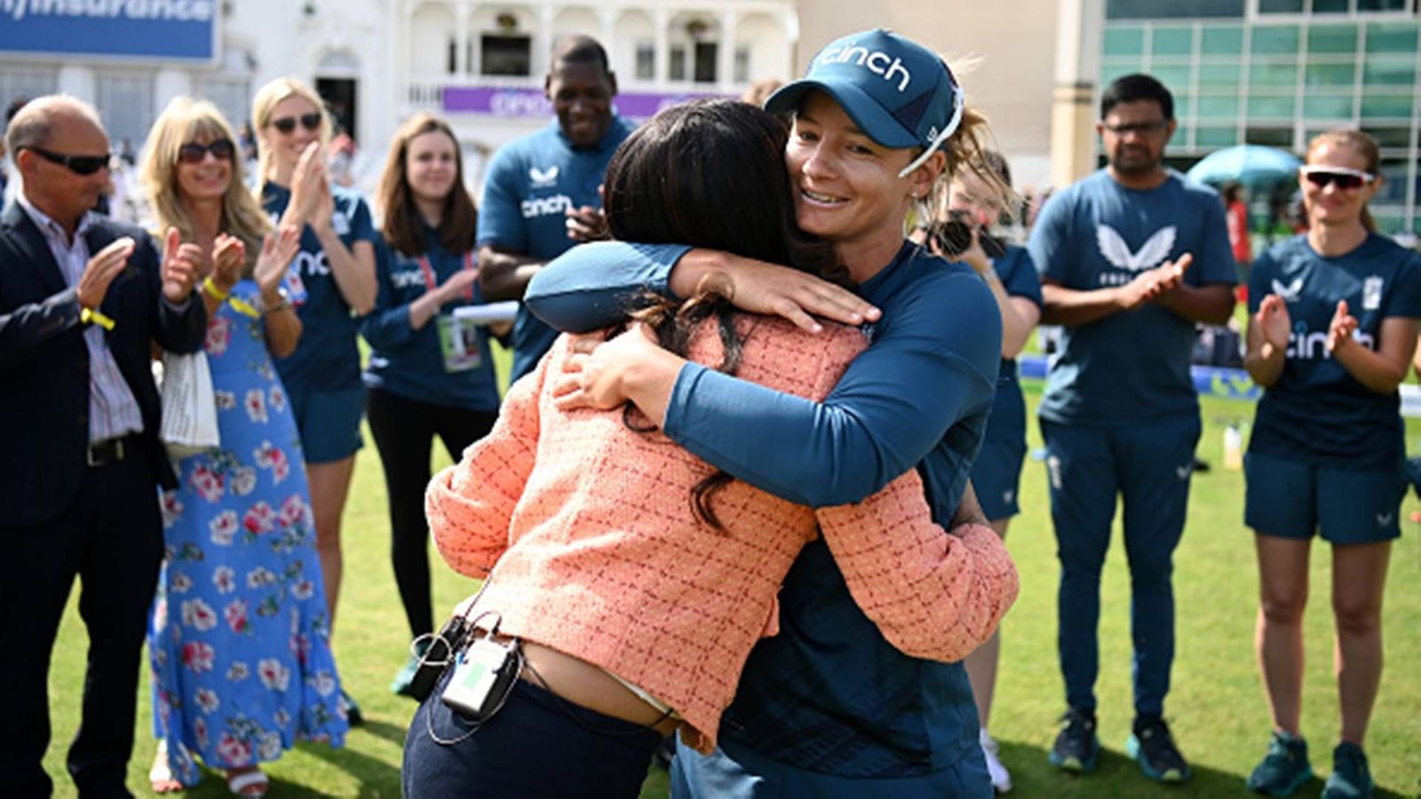 Danielle Wyatt becomes first cricketer in men's and women's cricket to achieve this feat on Test debut Danielle Wyatt becomes first cricketer in men's and women's cricket to achieve this feat on Test debut
