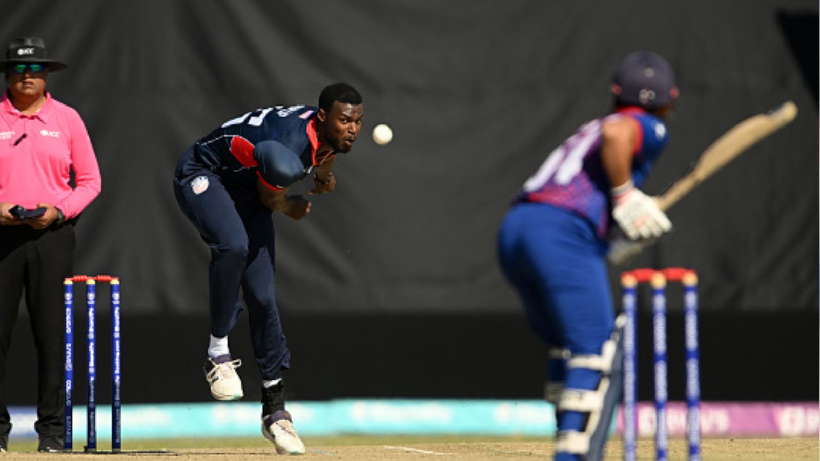 ICC suspends USA's pacer from International cricket for illegal bowling action during WC Qualifiers ICC suspends USA's pacer from International cricket for illegal bowling action during WC Qualifiers
