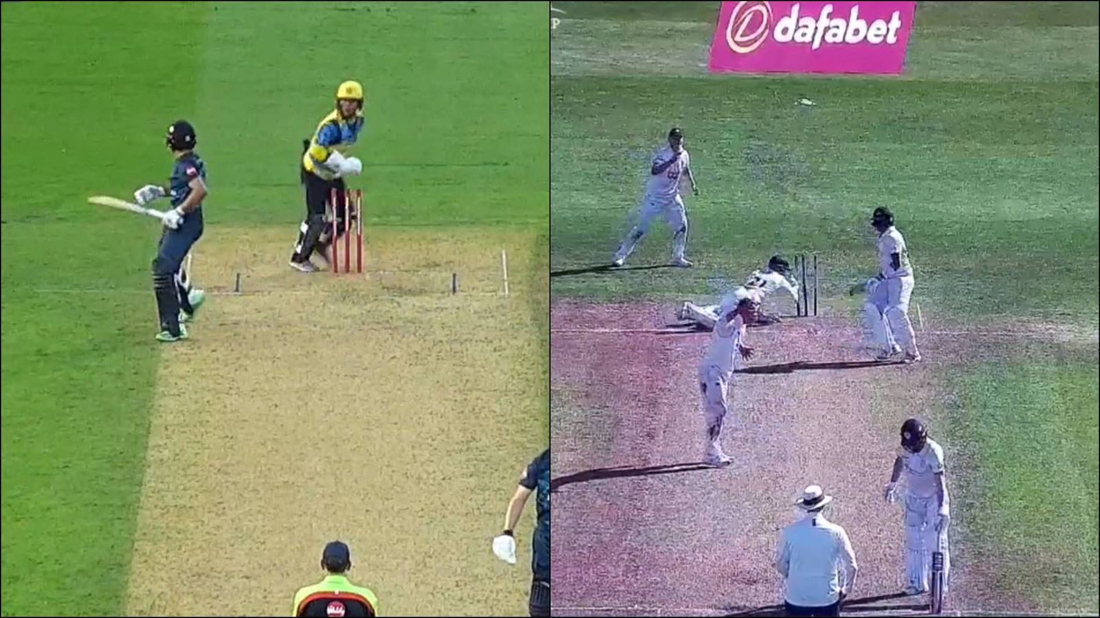 Few weeks after brainfade dismissal, Haider Ali gets stumped out in hilarious fashion again on England soil, watch video Few weeks after brainfade dismissal, Haider Ali gets stumped out in hilarious fashion again on England soil, watch video