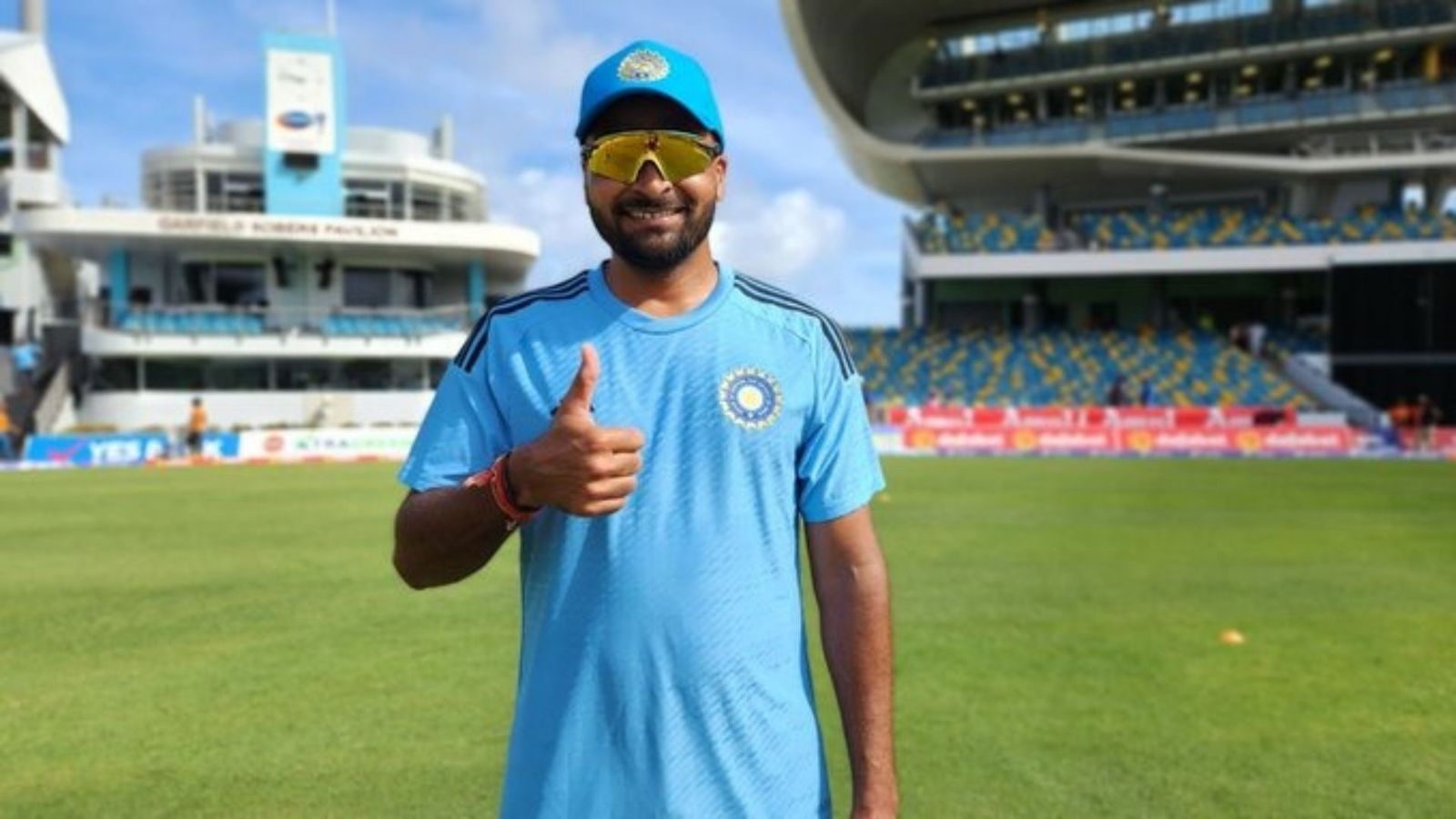 IND vs WI: Mukesh Kumar makes ODI debut as India field first in first match; Here are the Playing XIs IND vs WI: Mukesh Kumar makes ODI debut as India field first in first match; Here are the Playing XIs