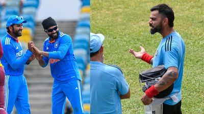 IND vs WI: Rohit explains rationale behind not opening and Kohli's demotion in batting order in first ODI against West Indies SportsTak