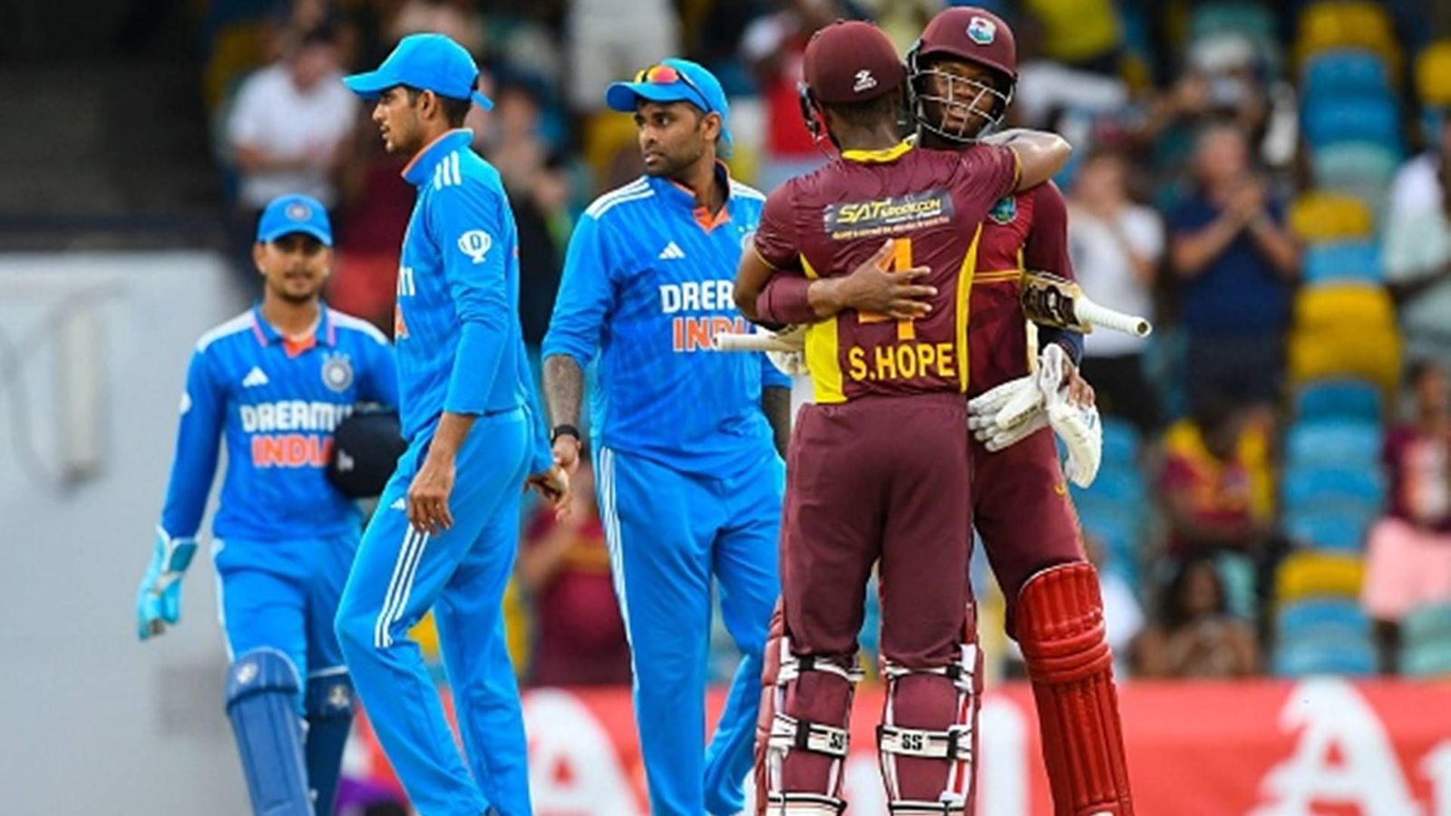 Shai Hope-led West Indies avenge embarrassing defeat as they win 2nd ODI by 6 wickets, India's batting lineup exposed as 10 wickets fall for 91 runs Shai Hope-led West Indies avenge embarrassing defeat as they win 2nd ODI by 6 wickets, India's batting lineup exposed as 10 wickets fall for 91 runs