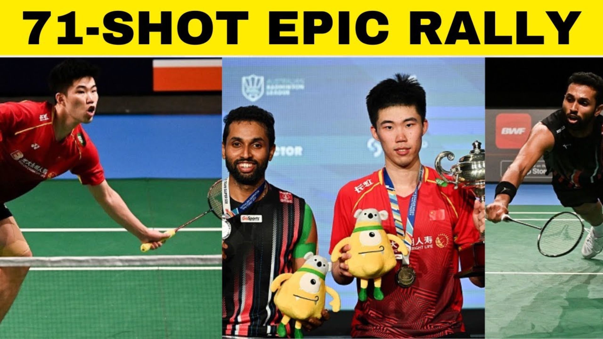 HS Prannoy's 71-shot rally vs Chinese opponent in AUS Open Badminton final goes viral | Sports Today SportsTak