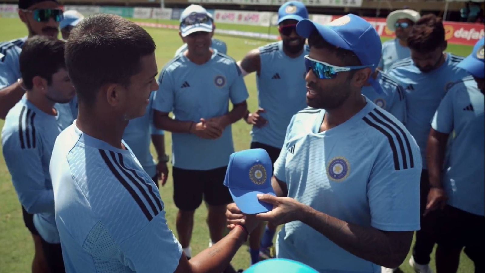 'It is my pleasure to give a cap to Test player': Watch Suryakumar Yadav's speech before handing debut cap to Yashasvi Jaiswal 'It is my pleasure to give a cap to Test player': Watch Suryakumar Yadav's speech before handing debut cap to Yashasvi Jaiswal