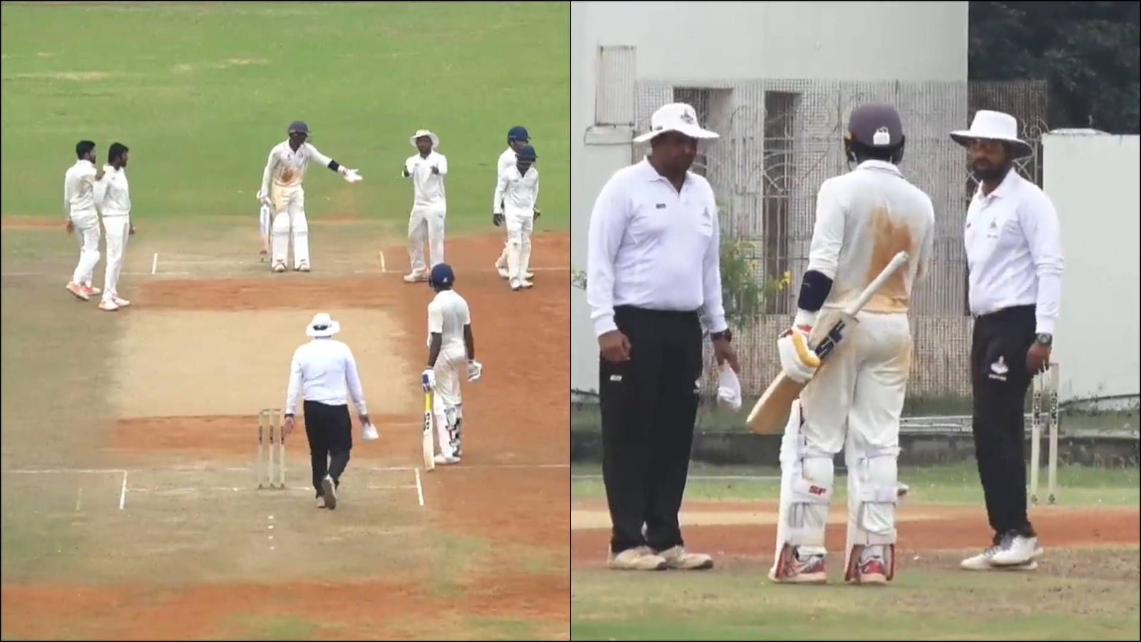 Watch: Tamil Nadu's Baba Aparajith gets involved in heated exchange with umpire and opposition players for several minutes Watch: Tamil Nadu's Baba Aparajith gets involved in heated exchange with umpire and opposition players for several minutes