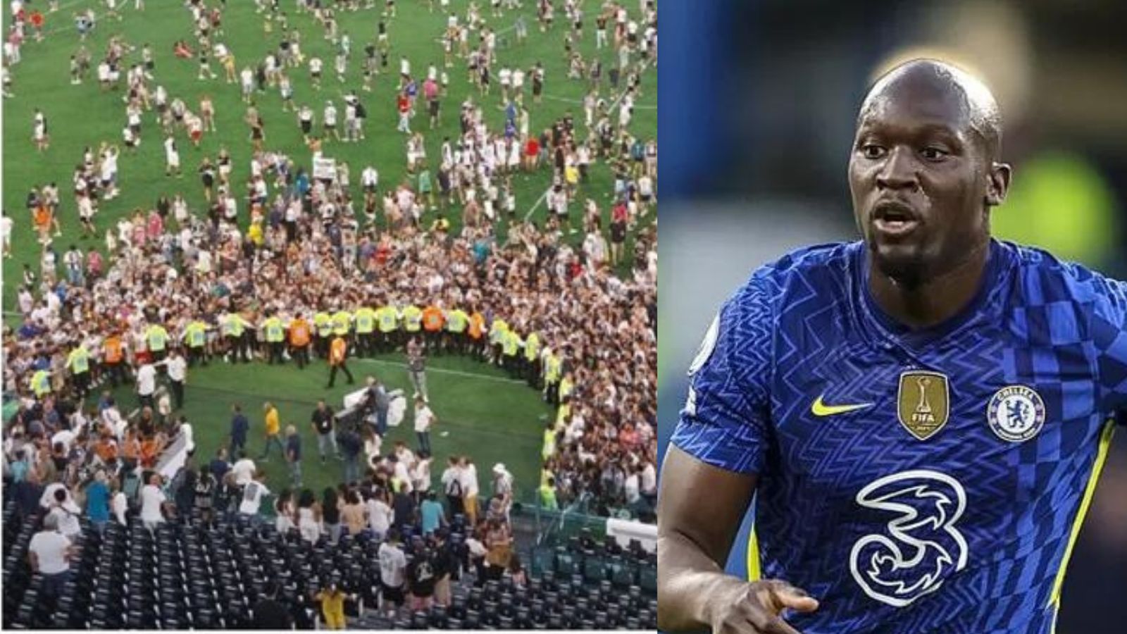 Watch: Juventus fans storm stadium pitch to protest against Romelu Lukaku's signing Watch: Juventus fans storm stadium pitch to protest against Romelu Lukaku's signing