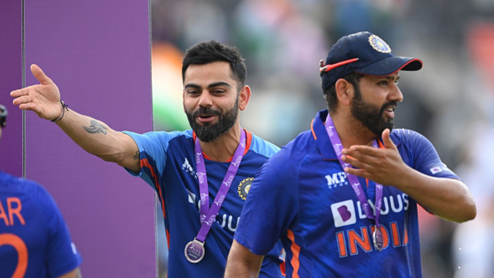 Rohit Sharma sheds light on his and Kohli's absence from T20 Internationals Rohit Sharma sheds light on his and Kohli's absence from T20 Internationals