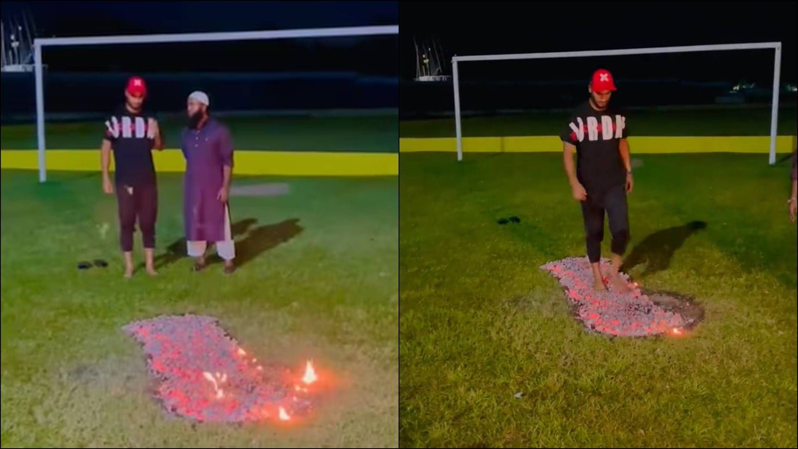 Watch: Bangladesh's rookie opener walks on fire as part of 'mind-training' ahead of Asia Cup 2023 Watch: Bangladesh's rookie opener walks on fire as part of 'mind-training' ahead of Asia Cup 2023