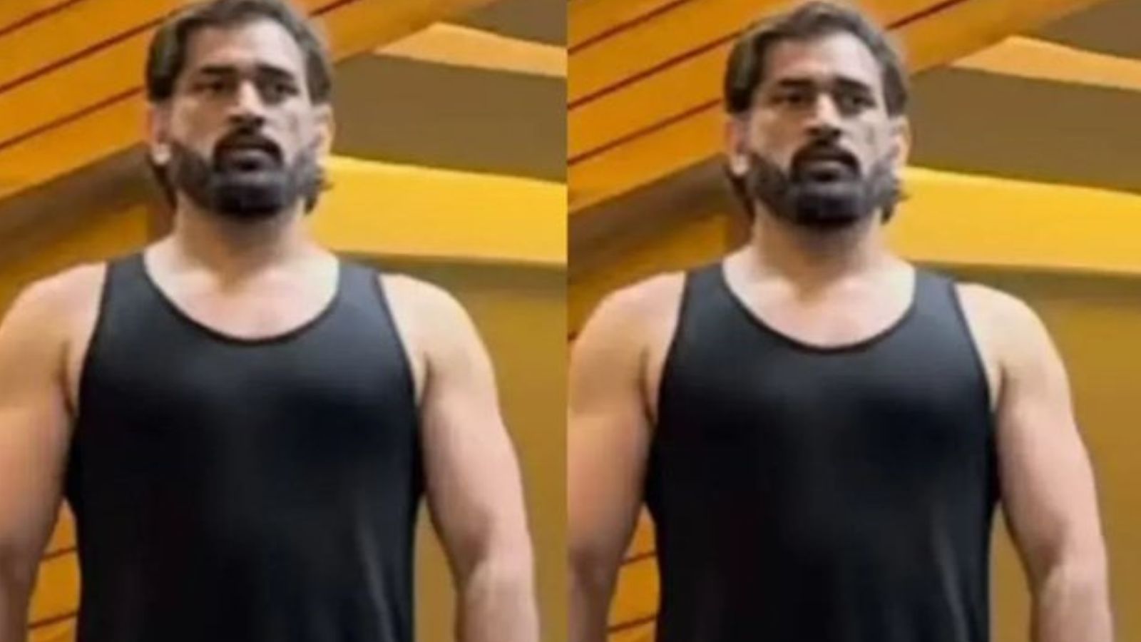 Dhoni spotted flexing muscles at Ranchi's gym, Thala's new fitness avatar breaks internet Dhoni spotted flexing muscles at Ranchi's gym, Thala's new fitness avatar breaks internet