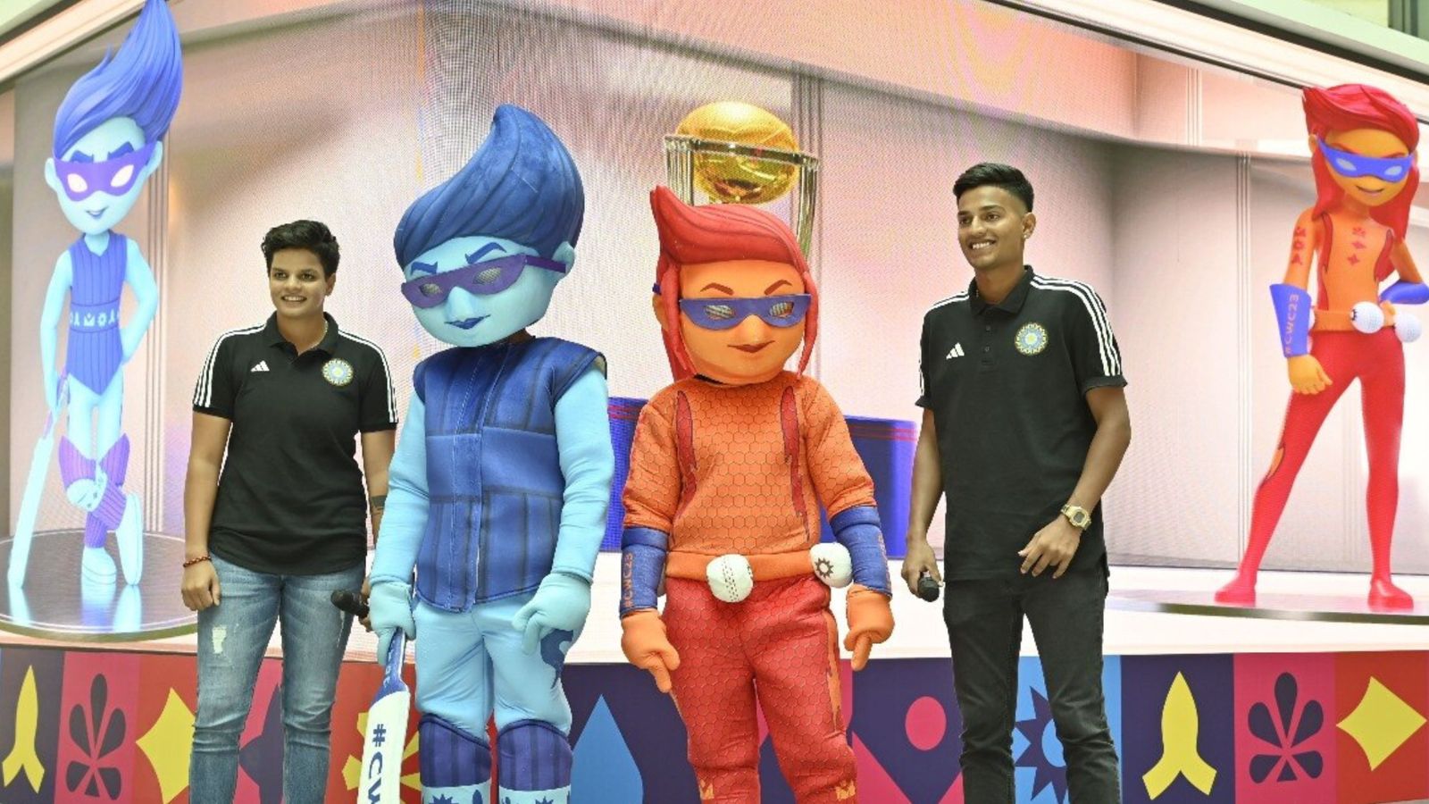 ICC introduces twin mascots for ODI World Cup 2023 to captivate younger cricket enthusiasts ICC introduces twin mascots for ODI World Cup 2023 to captivate younger cricket enthusiasts