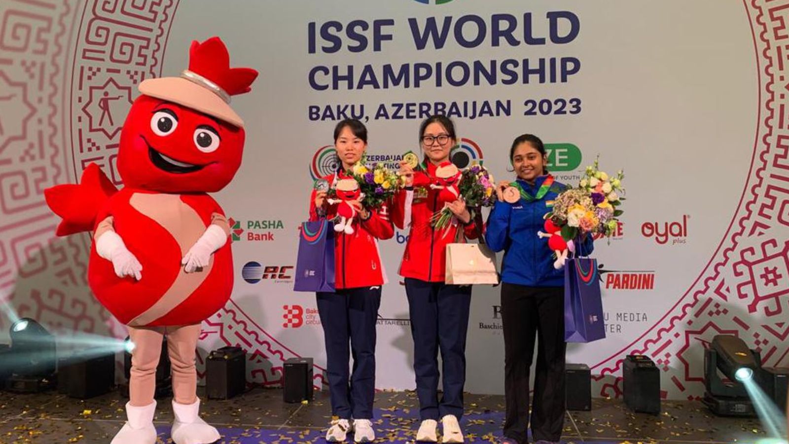 India's star shooter Mehuli Ghosh books Paris Olympics berth after clinching bronze in ISSF World Championships India's star shooter Mehuli Ghosh books Paris Olympics berth after clinching bronze in ISSF World Championships