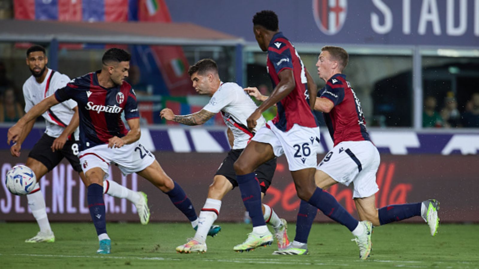 Pulisic shines in AC Milan debut, assisting Rossoneri's victory over Bologna in Serie A kickoff Pulisic shines in AC Milan debut, assisting Rossoneri's victory over Bologna in Serie A kickoff