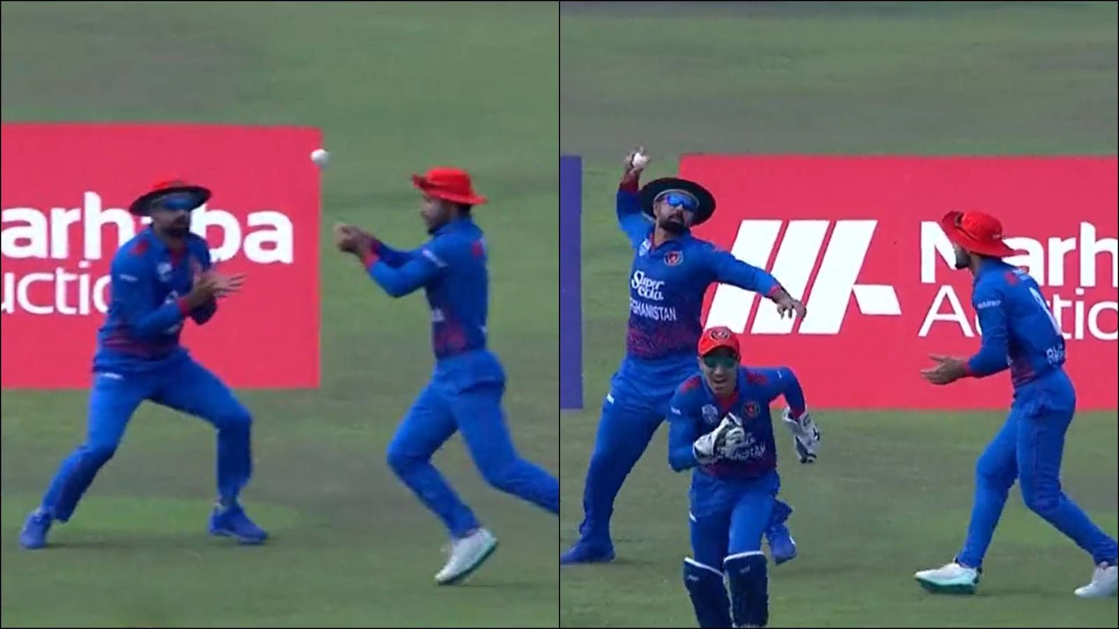 Watch: Mohammad Nabi gets angry at teammate for dropping Fakhar Zaman's catch in slips after grabbing it on rebound Watch: Mohammad Nabi gets angry at teammate for dropping Fakhar Zaman's catch in slips after grabbing it on rebound