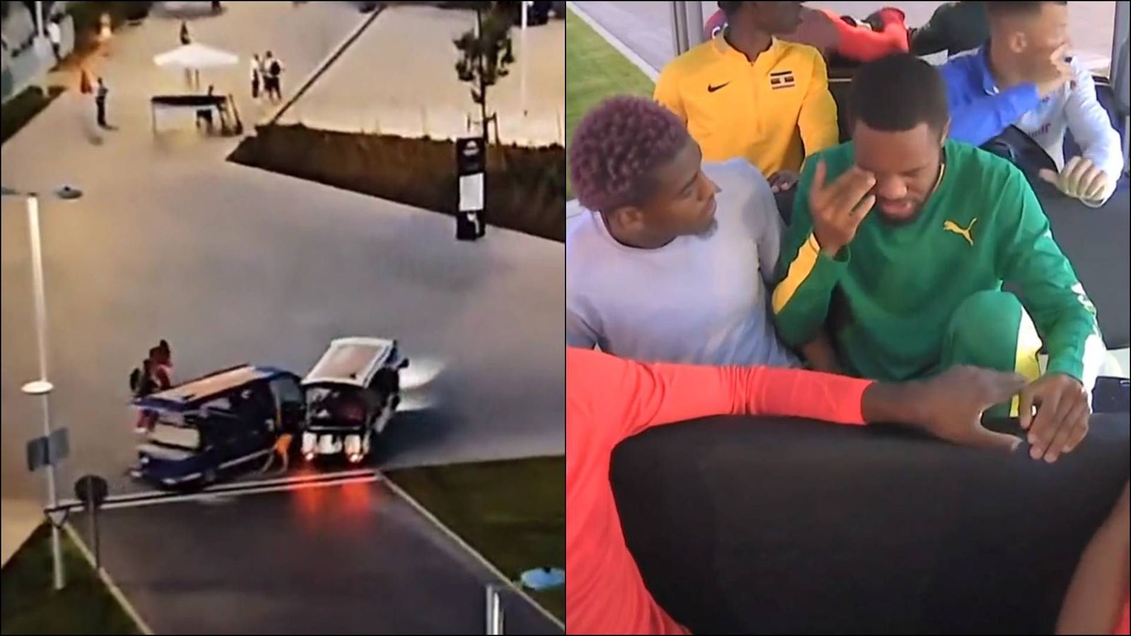 Cart collision at World Championships impairs Jamaican sprinter Andrew Hudson's vision, overshadows Day 6 events Cart collision at World Championships impairs Jamaican sprinter Andrew Hudson's vision, overshadows Day 6 events