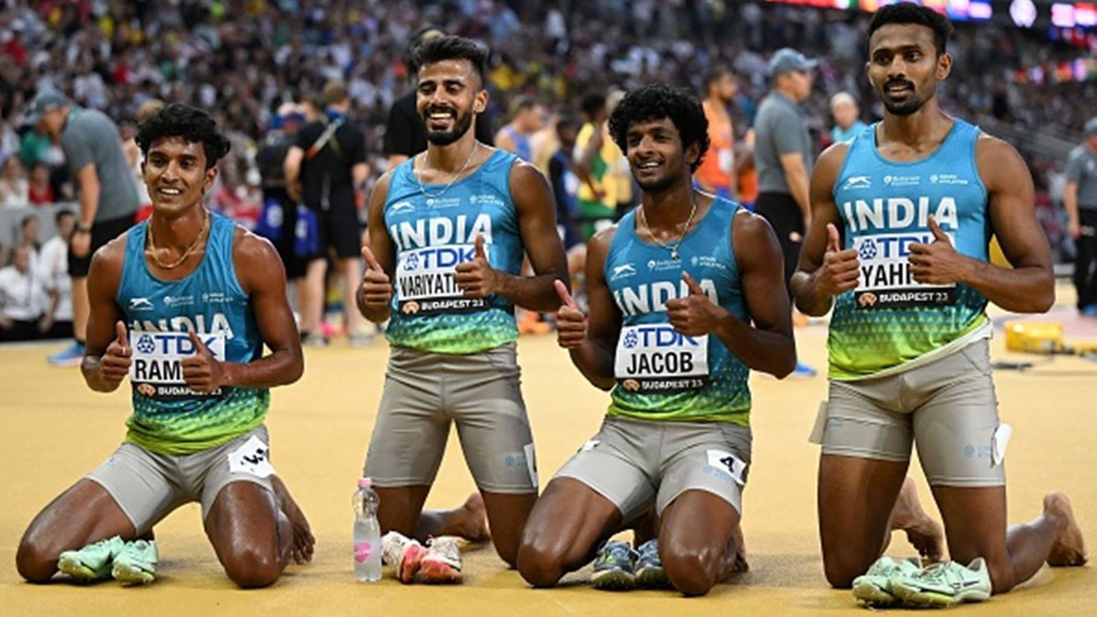 Indian men's 4x400m relay team shatters Asian record, storms into World Championships final Indian men's 4x400m relay team shatters Asian record, storms into World Championships final