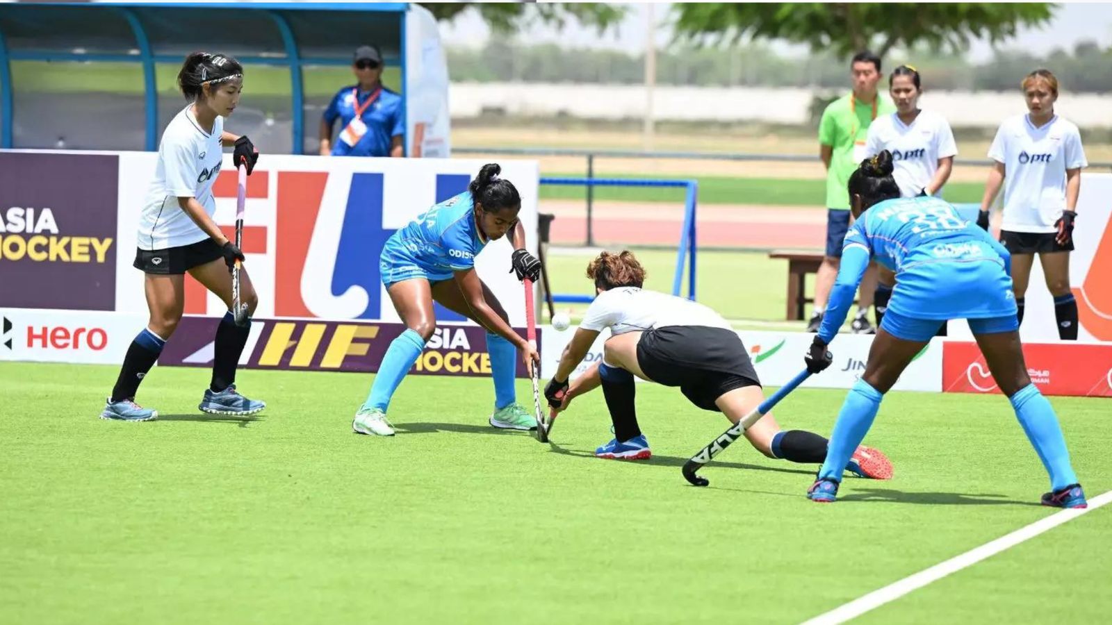 India's Women's Hockey Team maintains undefeated streak with thrilling victory over Thailand in Asian Hockey 5s World Cup Qualifier India's Women's Hockey Team maintains undefeated streak with thrilling victory over Thailand in Asian Hockey 5s World Cup Qualifier