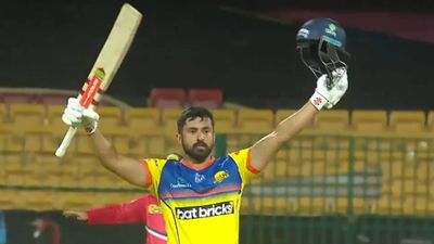 India's unluckiest Test cricketer Karun Nair smashes 40-ball century, drops bat and puts finger on lips in wild celebration SportsTak