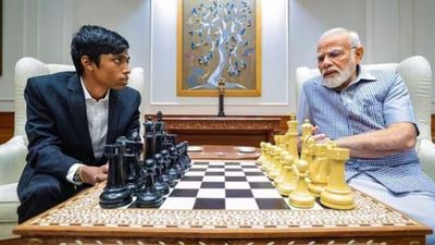 Chess prodigy R Praggnanandhaa meets Prime Minister Narendra Modi after remarkable World Cup performance SportsTak