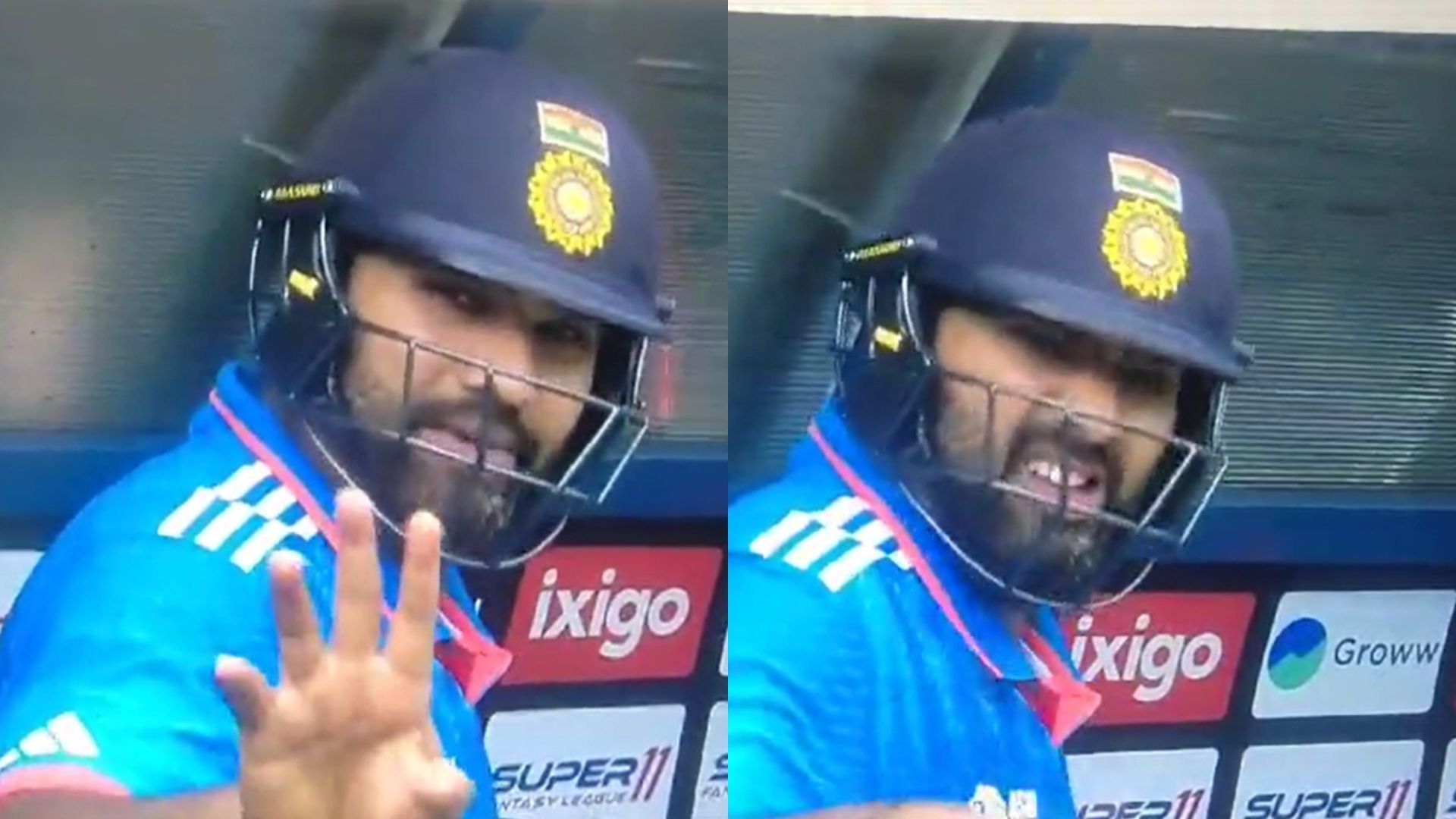 Watch: Furious Rohit Sharma pleads for privacy, asks cameraman to remove focus from Indian dugout; video viral Watch: Furious Rohit Sharma pleads for privacy, asks cameraman to remove focus from Indian dugout; video viral