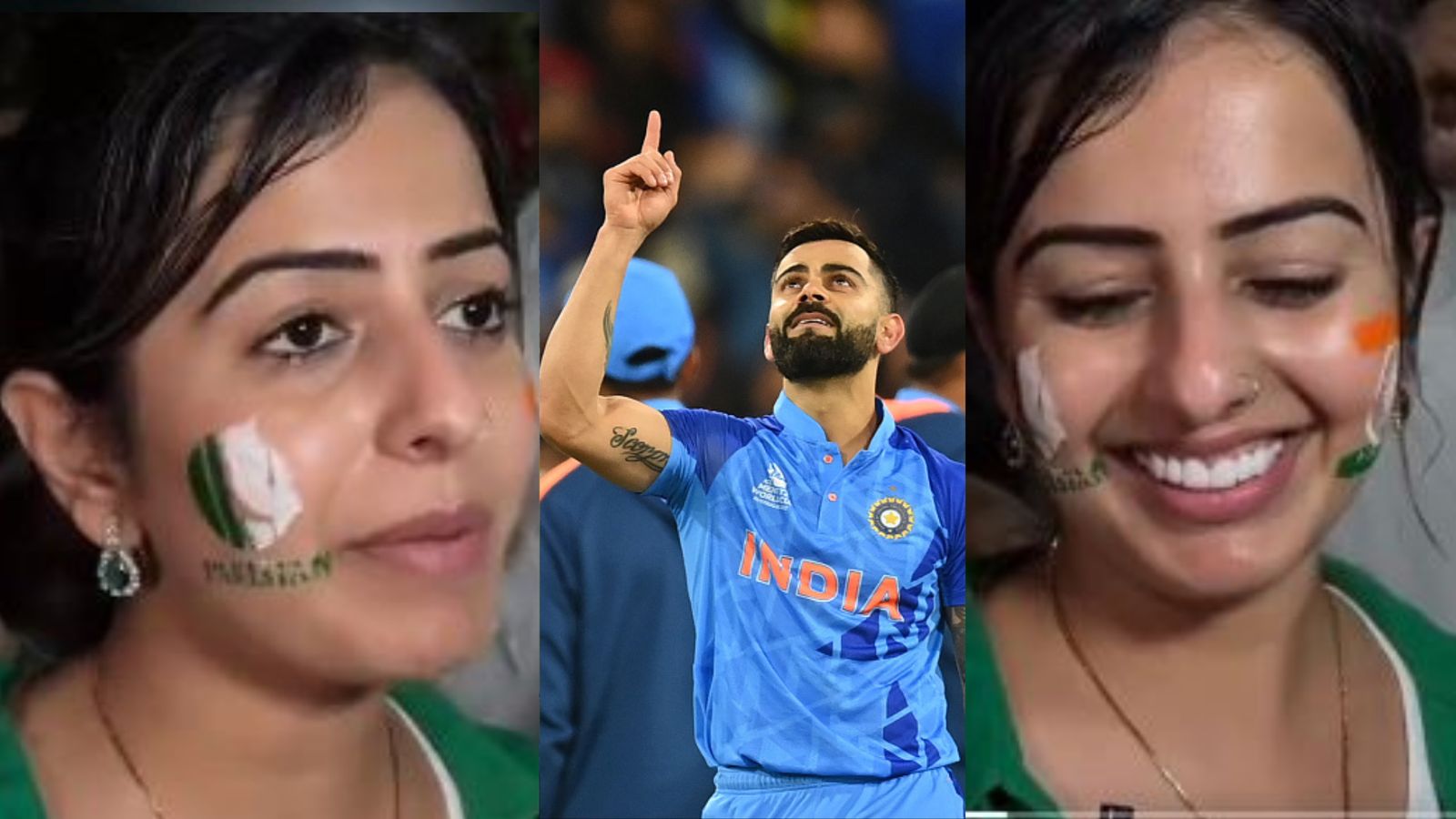 Watch: Pakistan fan's love for Virat Kohli stuns her own countryman, says 'chacha padosi ko pyaar karna koi buri baat toh nahin hain na'; video sets internet ablaze Watch: Pakistan fan's love for Virat Kohli stuns her own countryman, says 'chacha padosi ko pyaar karna koi buri baat toh nahin hain na'; video sets internet ablaze