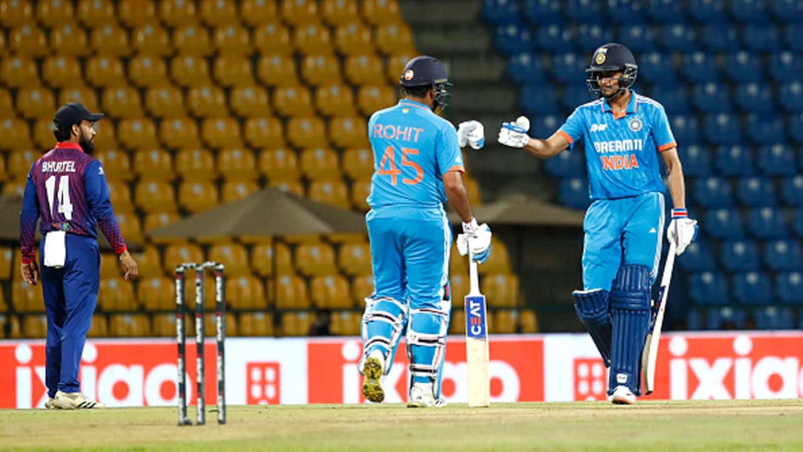 Asia Cup 2023: Rohit, Gill’s fifties lead India to easy 10-wicket win over Nepal in rain-interrupted clash, advance to Super Fours Asia Cup 2023: Rohit, Gill’s fifties lead India to easy 10-wicket win over Nepal in rain-interrupted clash, advance to Super Fours