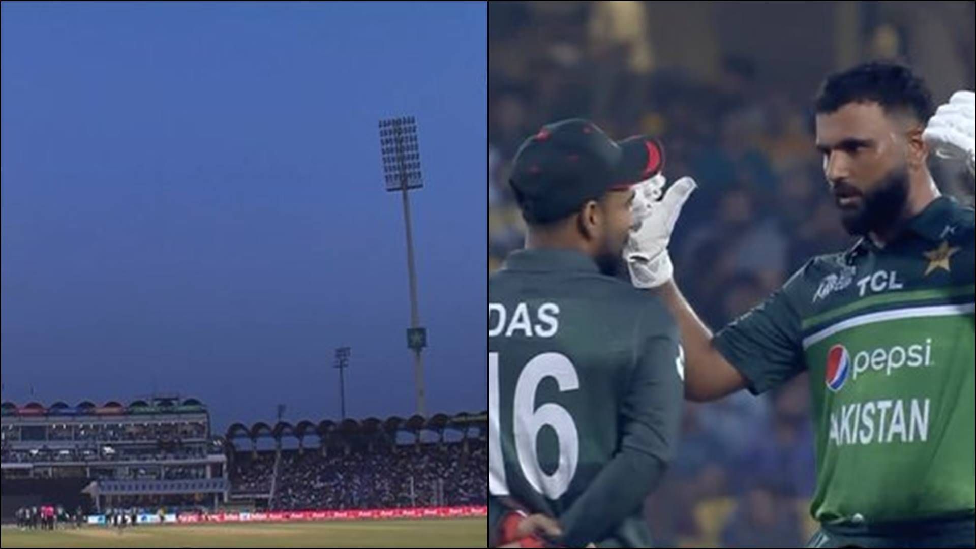 Floodlight stops working during Pakistan vs Bangladesh Asia Cup 2023 match causing a delay over 20 minutes Floodlight stops working during Pakistan vs Bangladesh Asia Cup 2023 match causing a delay over 20 minutes