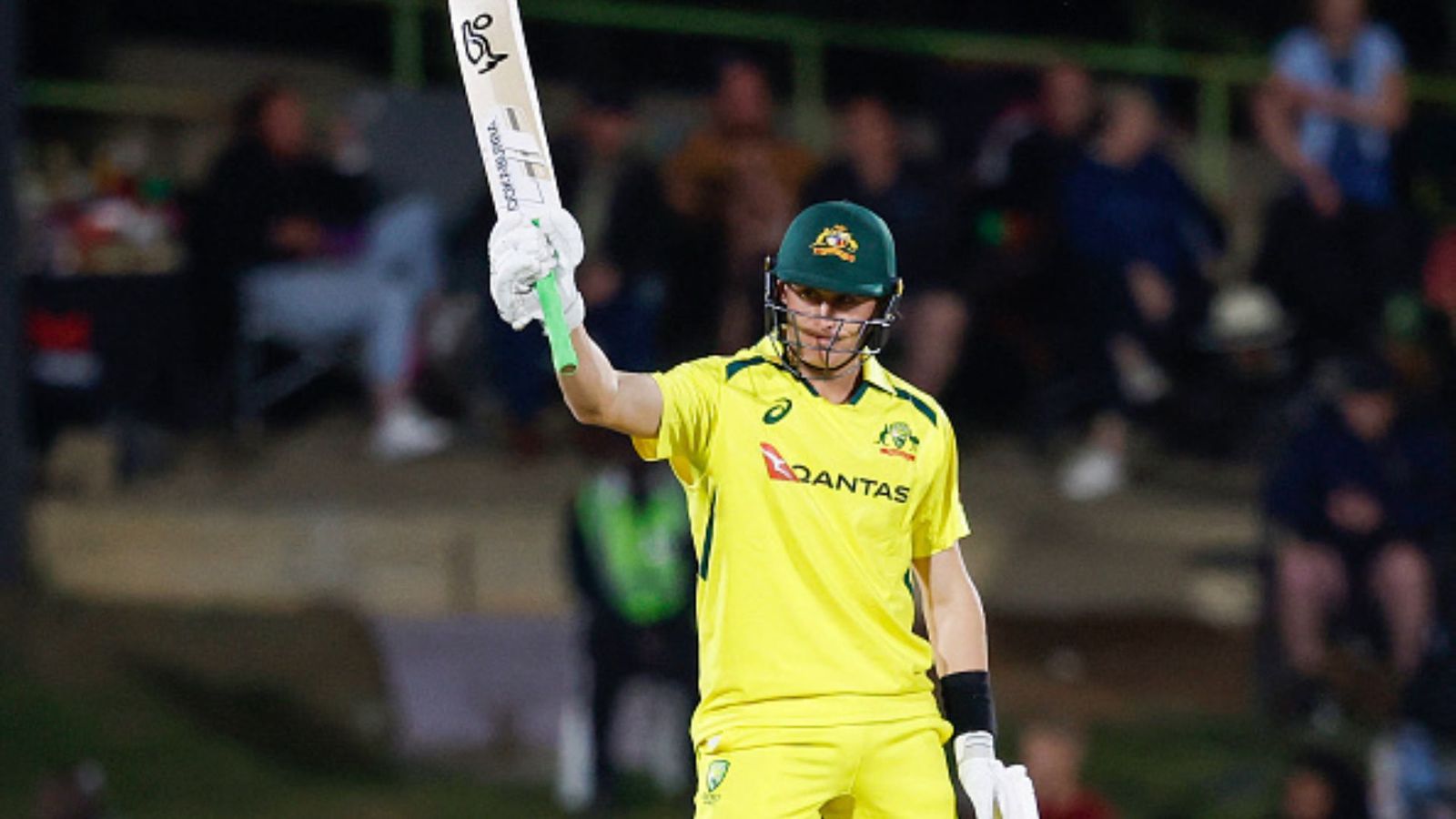 Omitted from ODI World Cup squad, concussion substitute slogs away to lead Australia to victory after South African's initial bowling blows Omitted from ODI World Cup squad, concussion substitute slogs away to lead Australia to victory after South African's initial bowling blows