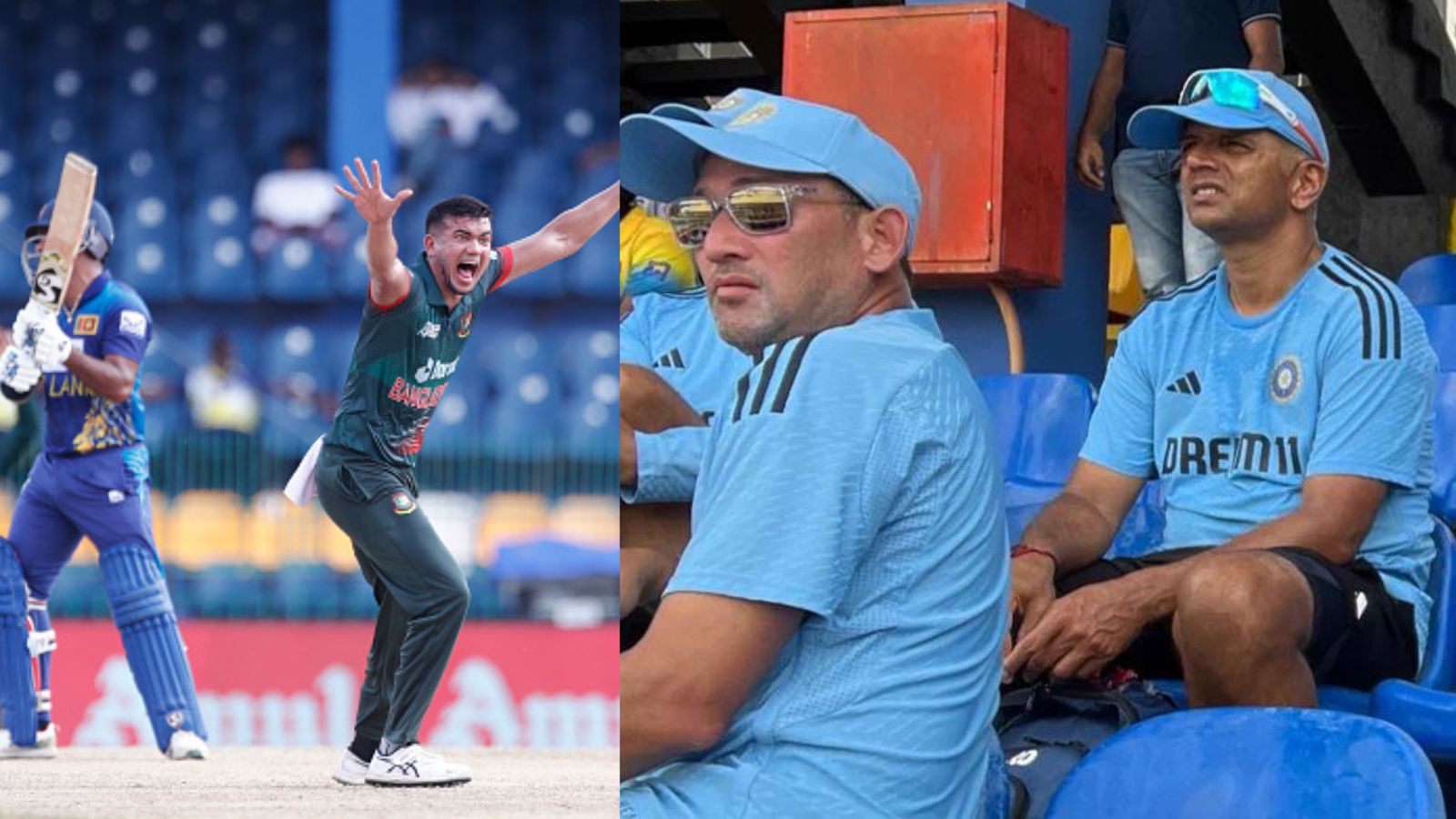 Asia Cup: India's coach Dravid, selector Agarkar in attendance to watch SL vs BAN Super 4 clash ahead of IND-PAK slugfest Asia Cup: India's coach Dravid, selector Agarkar in attendance to watch SL vs BAN Super 4 clash ahead of IND-PAK slugfest