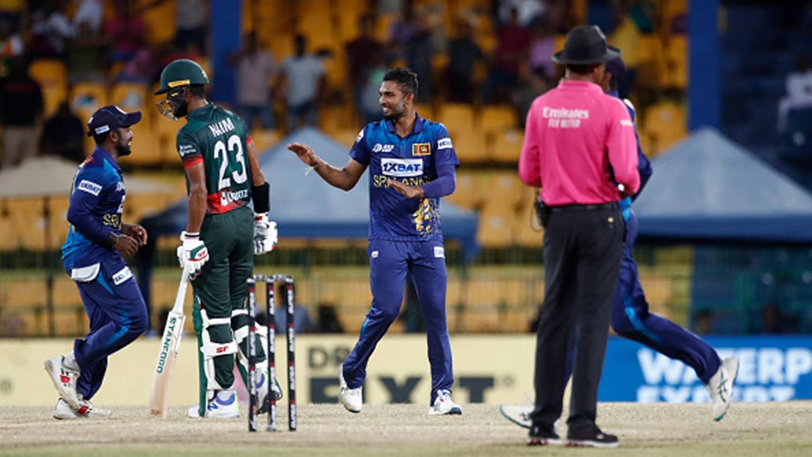 Sadeera's 93-run knock and clinical bowling helps Sri Lanka register 21-run win and push Bangladesh to the edge of elimination Sadeera's 93-run knock and clinical bowling helps Sri Lanka register 21-run win and push Bangladesh to the edge of elimination