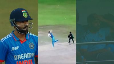 Watch: Virat Kohli, Rohit Sharma stunned after KL Rahul unleashes extraordinary 84-metre six off Shadab Khan's bowling, reaction goes viral SportsTak